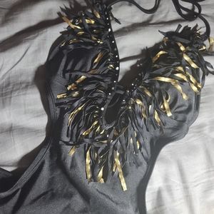 One pc black swimsuit